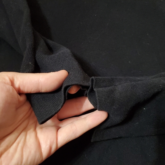 Zegna Sport Men's Quarter Zip Black Ribbed Stretchy Long Sleeves Sweater. XL. - Picture 13 of 15